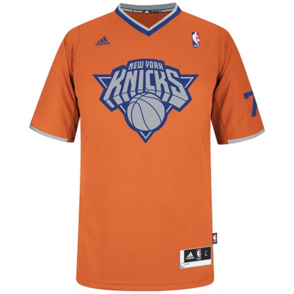 New York Knicks #7 Carmelo Anthony 2013 Christmas Day Orange  Swingman Jersey