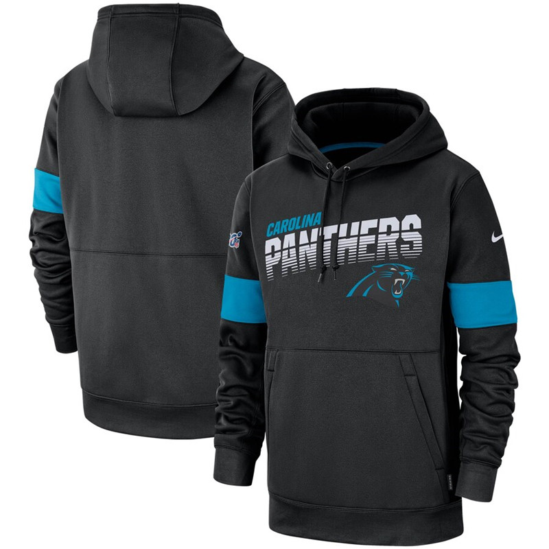 Carolina Panthers Nike Sideline Team Logo Performance Pullover Hoodie Black