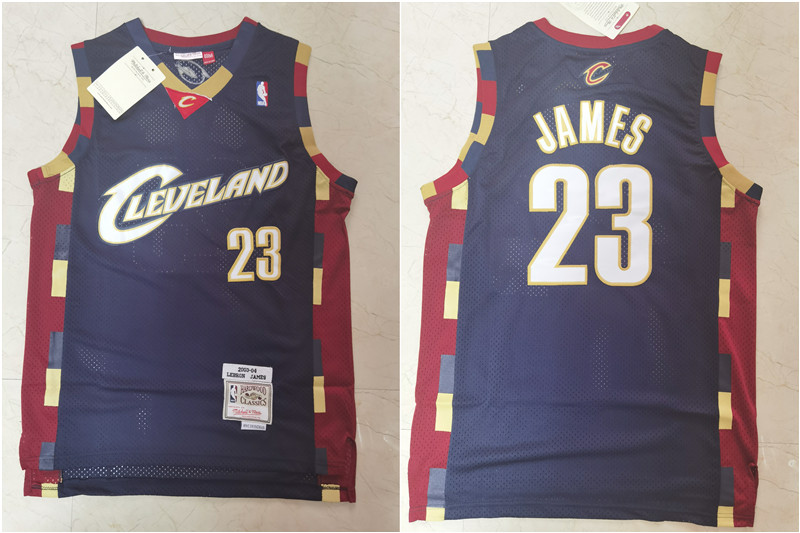Cavaliers 23 Lebron James Black 2003 04 Hardwood Classics Jersey