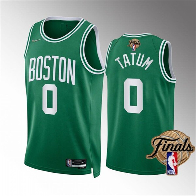 Celtics 0 Jayson Tatum Green 2022 NBA Finals Nike Swingman Jersey