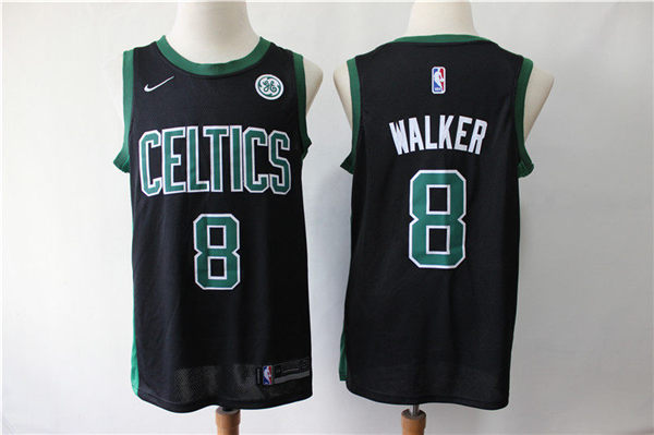 Celtics 8 Kemba Walker Black Nike Swingman Jersey