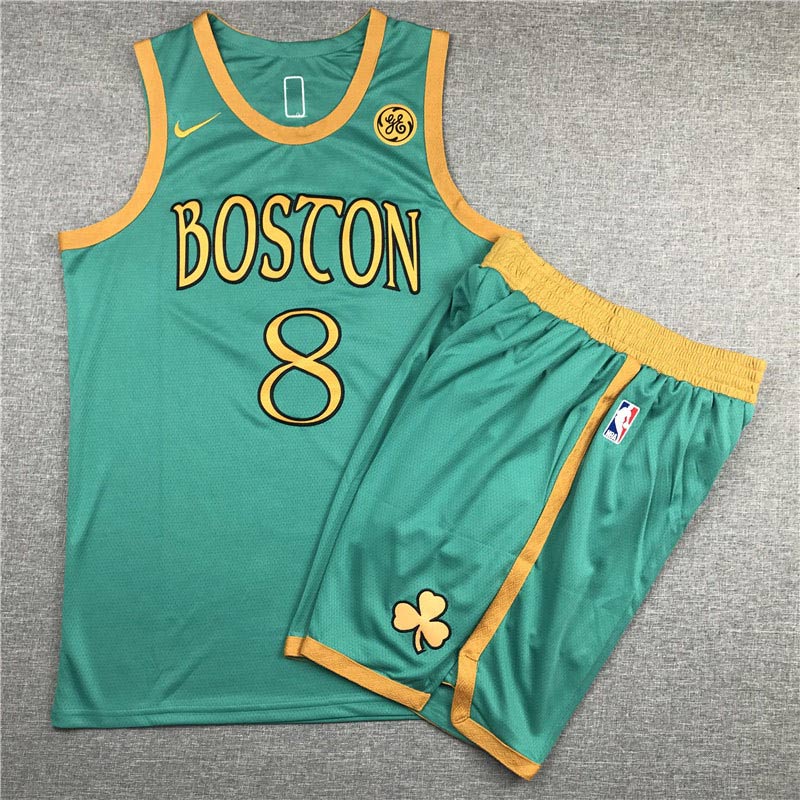 Celtics 8 Kemba Walker Green 2019 20 City Edition Swingman Jersey With Shorts