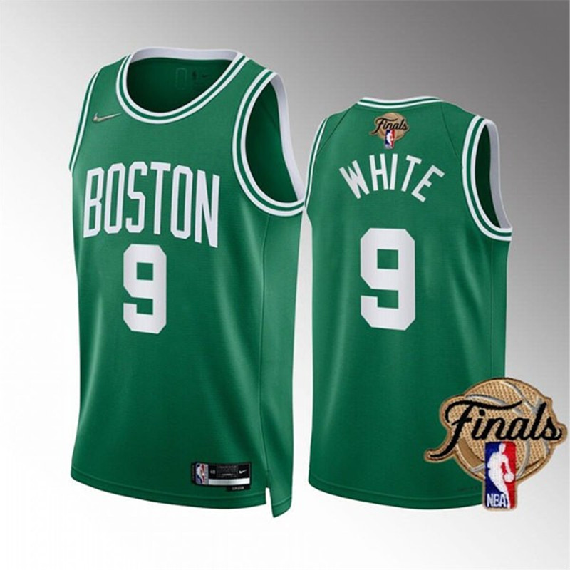 Celtics 9 Derrick White Green 2022 NBA Finals Nike Swingman Jersey