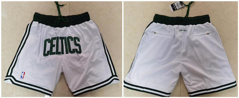 Celtics White Just Don With Pocket Swingman Shorts