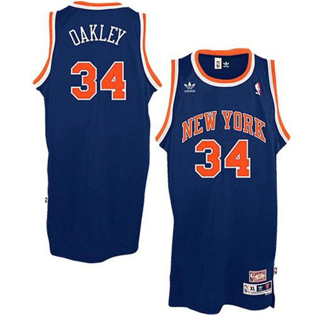 New York Knicks #34 Charles Oakley Soul Swingman Royal Blue Jersey