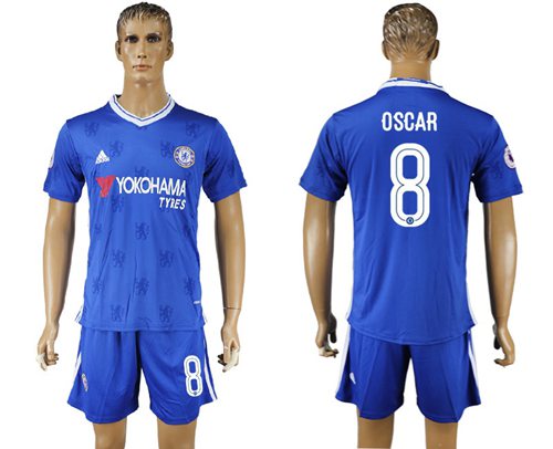 Chelsea 8 Oscar UEFA Champions League Home Soccer Club Jersey