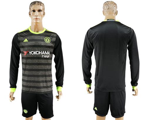 Chelsea Blank Sec Away Long Sleeves Soccer Club Jersey