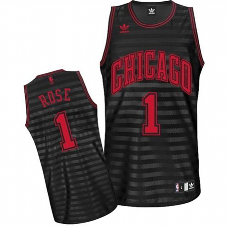 Chicago Bulls #1 Derrick Rose Groove Fashion Swingman Jersey