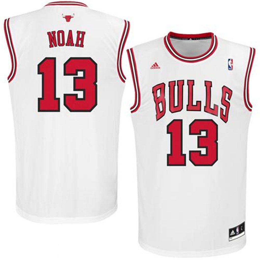Joakim Noah Chicago Bulls #13 Revolution 30 Swingman Home White Jersey