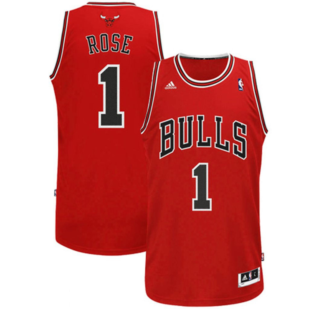 Derrick Rose Chicago Bulls #1 Revolution 30 Swingman Red Jersey