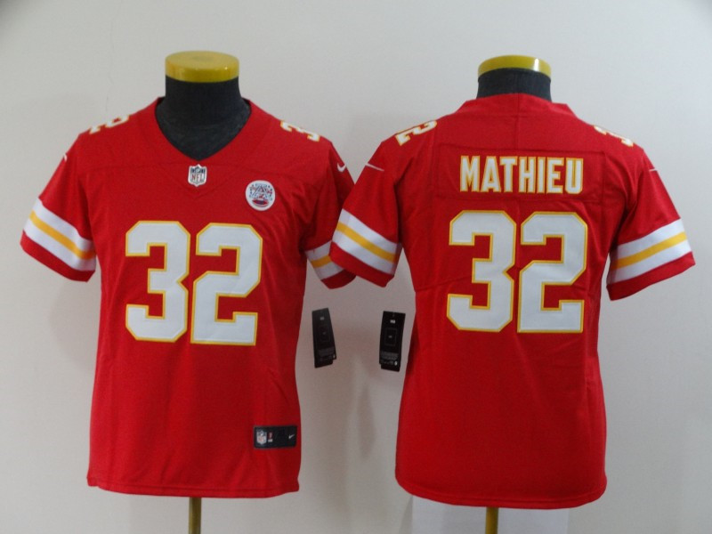 Chiefs 32 Tyrann Mathieu Red Youth Vapor Untouchable Limited Jersey