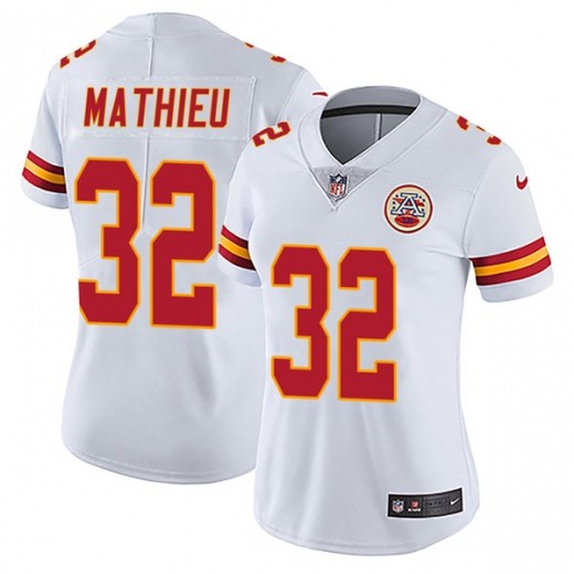 Chiefs 32 Tyrann Mathieu White Women Vapor Untouchable Limited Jersey