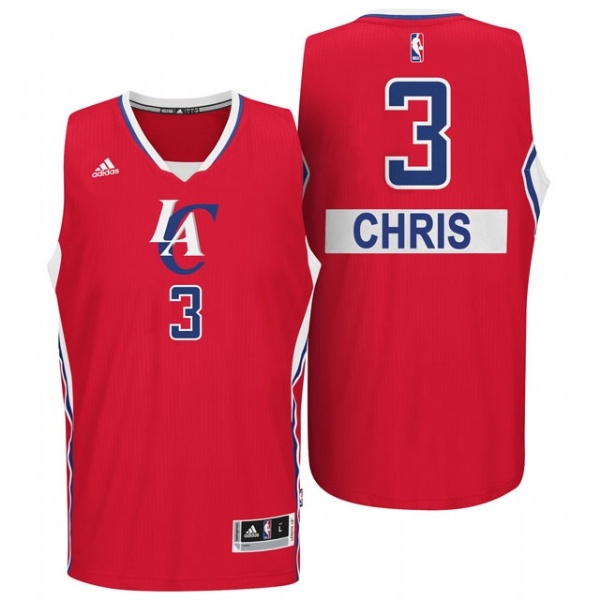 Los Angeles Clippers #3 Chris Paul 2014 Christmas Day Big Logo Swingman Red Jersey