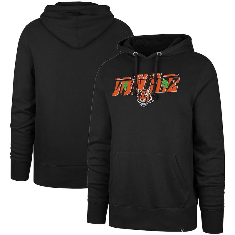 Cincinnati Bengals '47 Regional Headline Jungle Pullover Hoodie Black