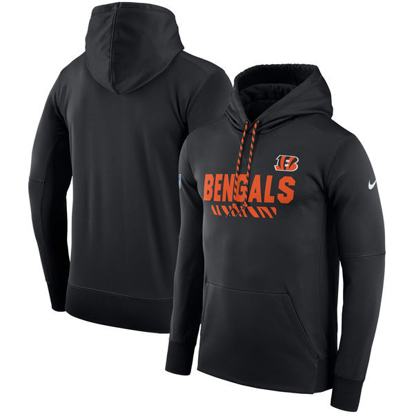 Cincinnati Bengals  Team Name Performance Pullover Hoodie Black