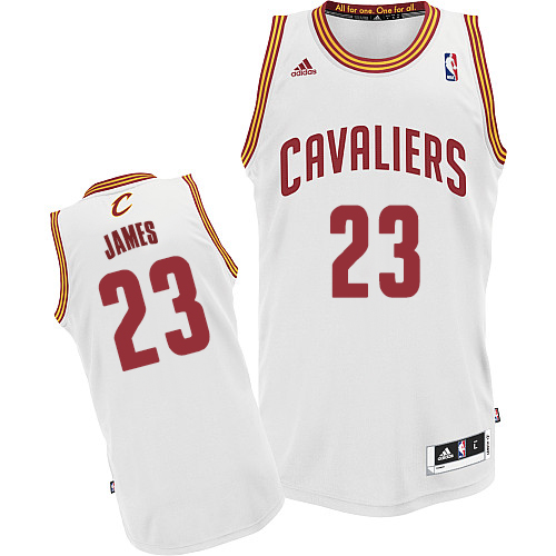 Cleveland Cavaliers 23 Lebron James Revolution 30 Swingman Home White Jersey