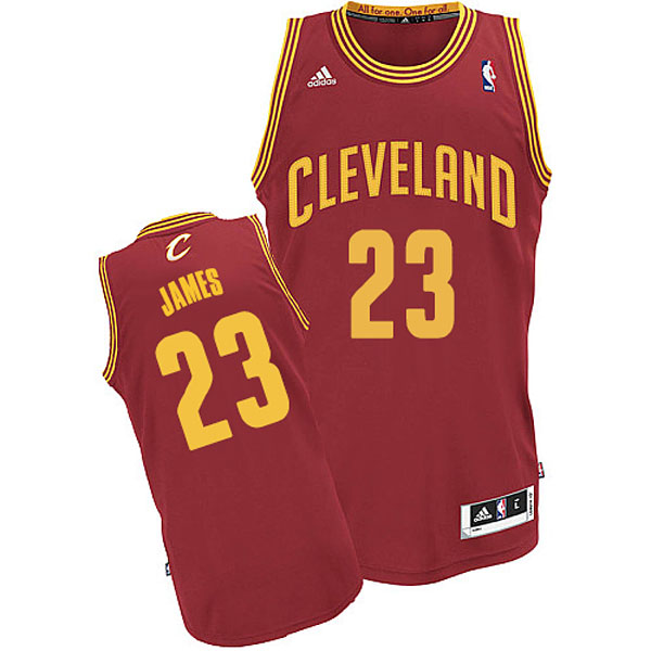 Cleveland Cavaliers 23 Lebron James Revolution 30 Swingman Road Red Jersey