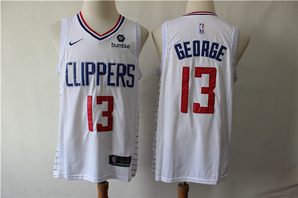 Clippers 13 Paul George White Nike Swingman Jersey