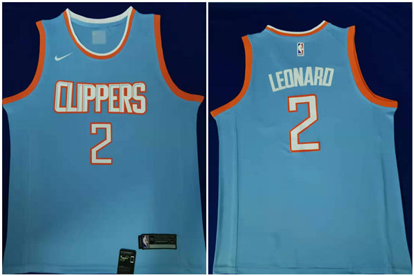 Clippers 2 Kawhi Leonard Light Blue Nike Swingman Jersey