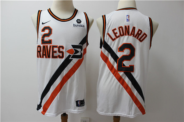 Clippers 2 Kawhi Leonard White Nike Authentic Jerseys