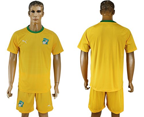 Cote d lvoire Blank Home Soccer Country Jersey