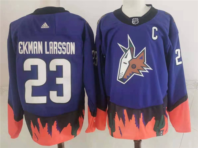 Coyotes 23 Oliver Ekman Larsson Purple 2020 21 Reverse Retro Adidas Jersey