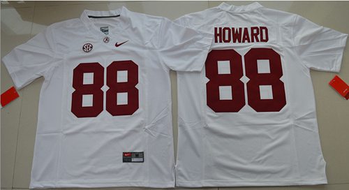 Crimson Tide 88 O J Howard White Limited Stitched NCAA Jersey