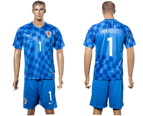 Croatia 1 Vargic Away Soccer Country Jersey