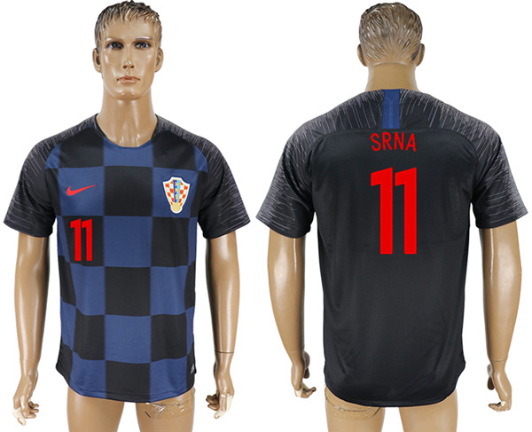 Croatia 11 SRNA Away 2018 FIFA World Cup Thailand Soccer Jersey