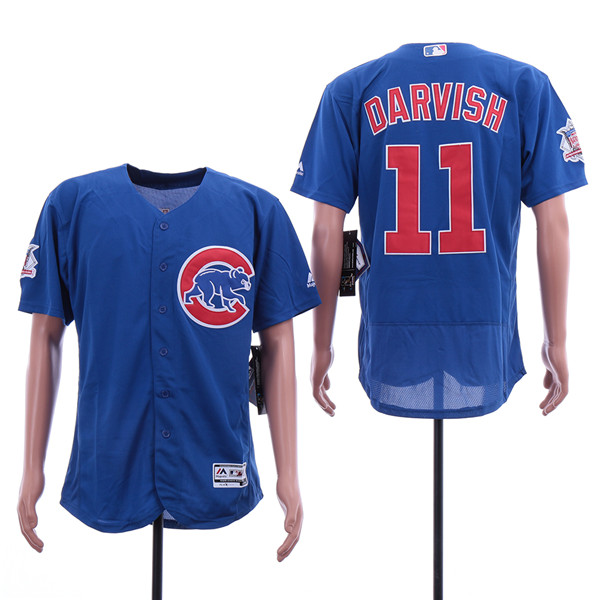 Cubs 11 Yu Darvish Blue Flexbase Jersey