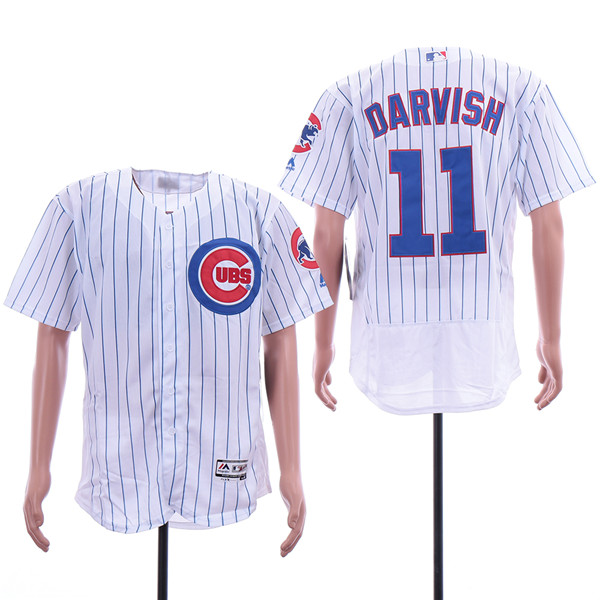 Cubs 11 Yu Darvish White Flexbase Jersey