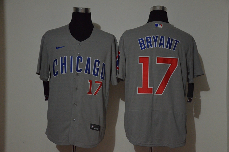 Cubs 17 Kris Bryant Gray 2020 Nike Cool Base Jersey