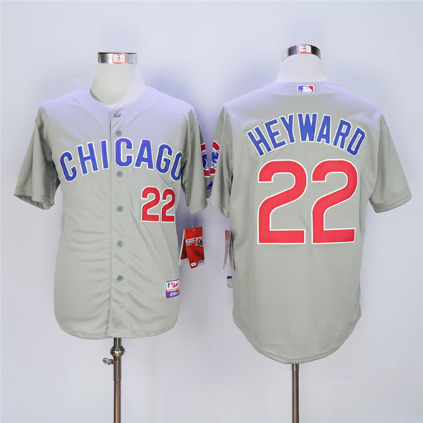 Cubs 22 Jason Heyward Gray Road Cool Base Jersey