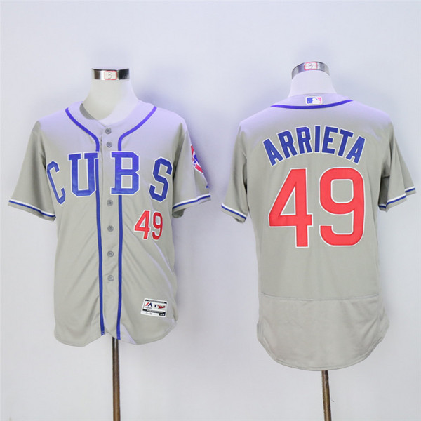 Cubs 49 Jake Arrieta Gray Flexbase Jersey