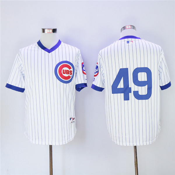 Cubs 49 Jake Arrieta White 1988 Turn Back The Clock Jersey