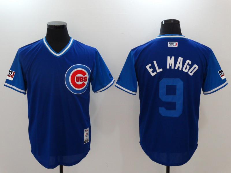 Cubs 9 Javier Baez El Mago Royal 2018 Players' Weekend Authentic Team Jersey