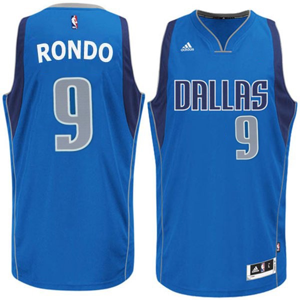 Dallas Mavericks 9 Rajon Rondo Swingman Road Royal Blue Jersey