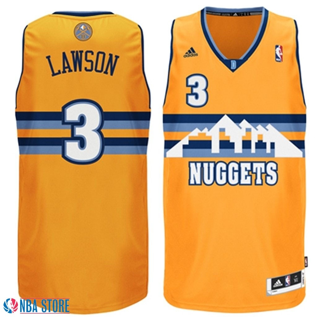 Ty Lawson Denver Nuggets #3 Revolution 30 Swingman Gold Jersey