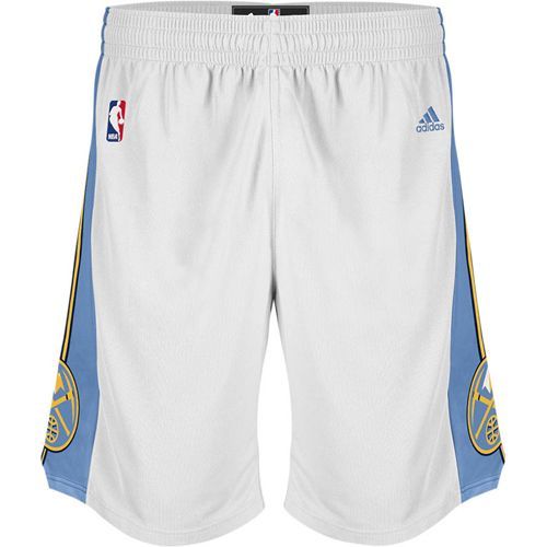 Denver Nuggets Revolution 30 Swingman Home White Shorts