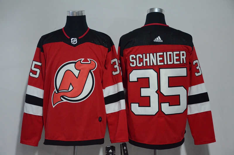 Devils 35 Cory Schneider Red  Jersey