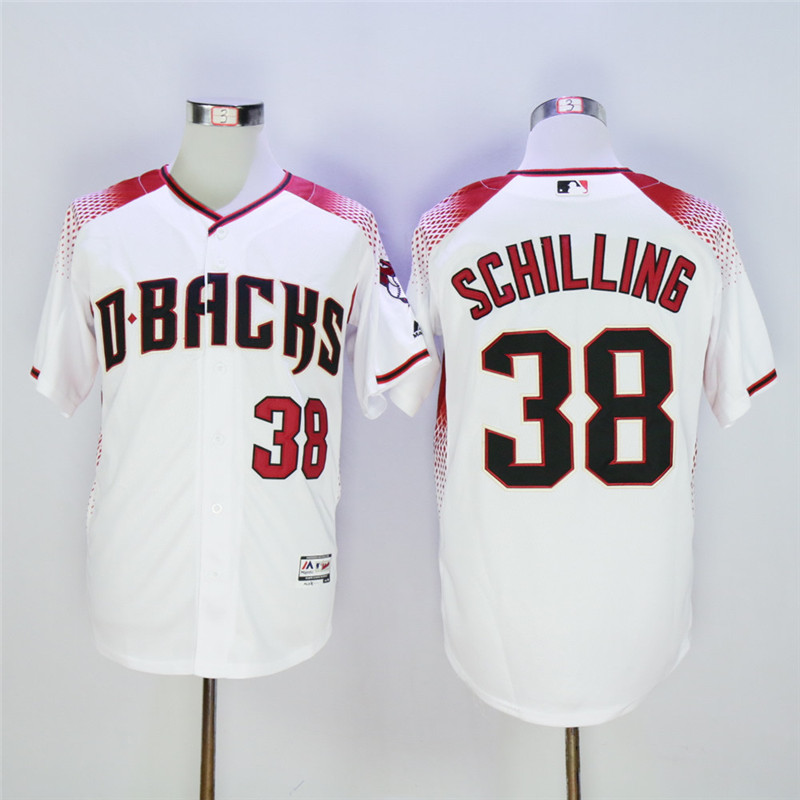 Diamondbacks 38 Curt Schilling White Flexbase Jersey