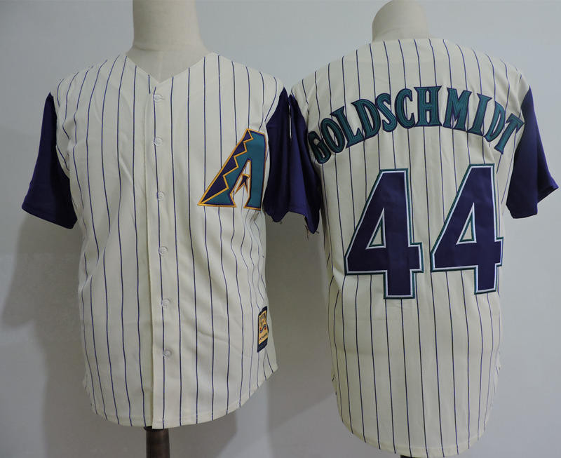 Diamondbacks 44 Paul Goldschmidt Cream Throwback Jersey