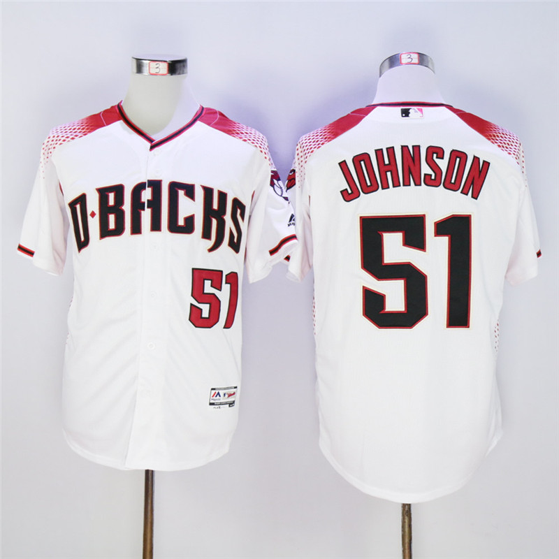 Diamondbacks 51 Randy Johnson White Flexbase Jersey