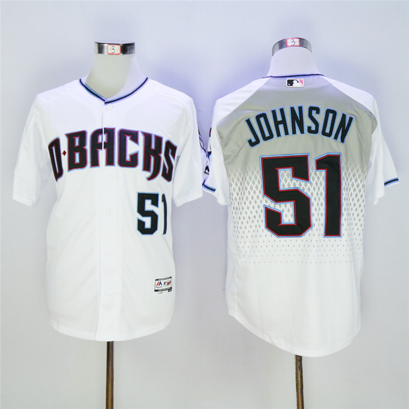 Diamondbacks 51 Randy Johnson White Teal Flexbase Jersey