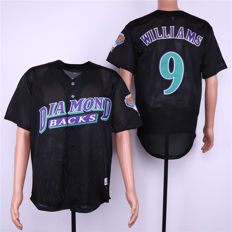 Diamondbacks 9 Matt Williams Black Mesh Jersey