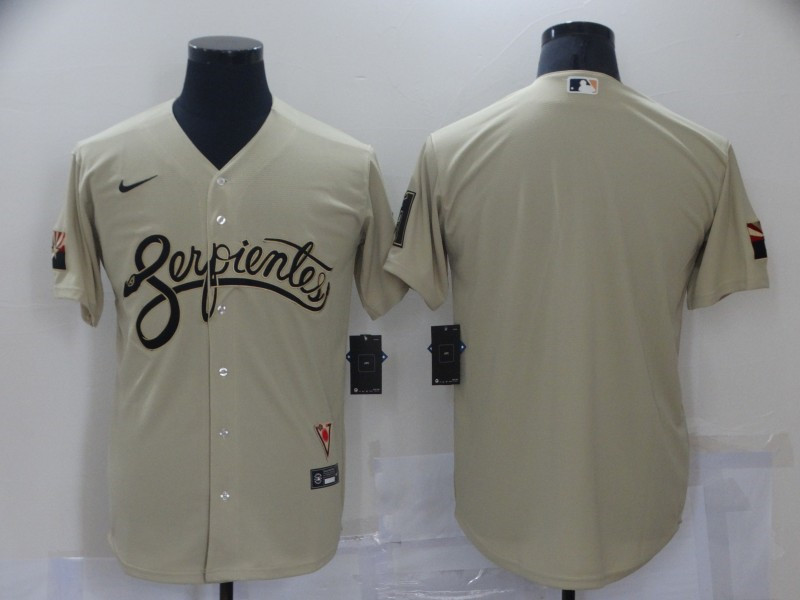 Diamondbacks Blank Gold 2021 City Connect Cool Base Jersey