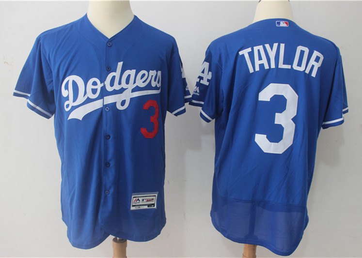 Dodgers 3 Chris Taylor Blue Flexbase Jersey