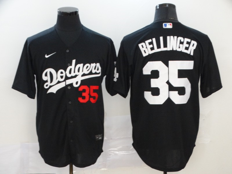 Dodgers 35 Cody Bellinger Black 2020 Nike Flexbase Jersey