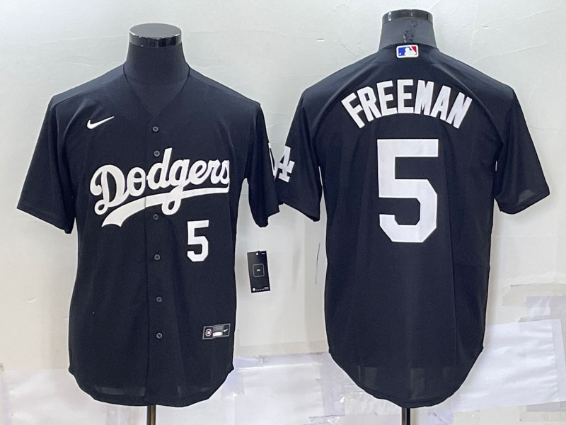Dodgers 5 Freddie Freeman Black Nike Turn Back The Clock Cool Base Jersey