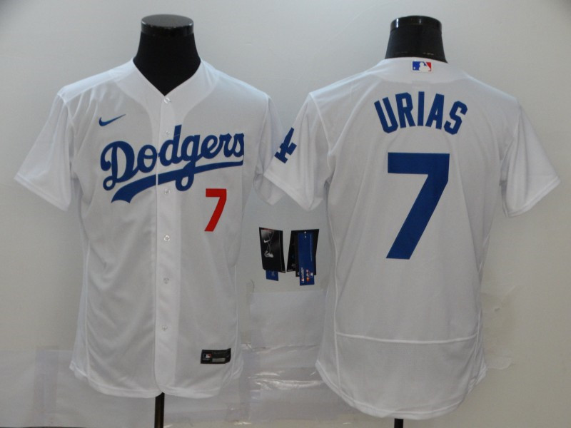 Dodgers 7 Julio Urias White 2020 Nike Flexbase Jersey